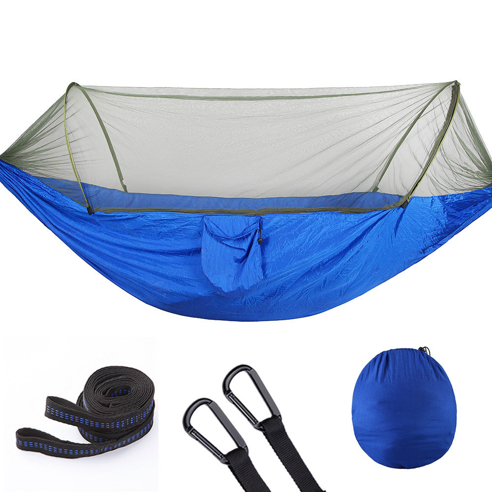Fully Automatic Quick Opening Hammock With Mosquito Net cjdropshipping