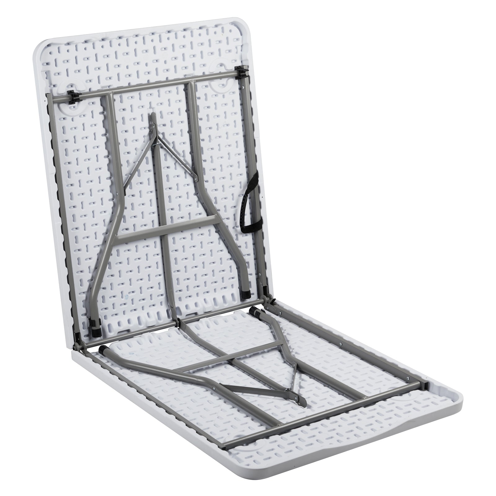 Lightweight Plastic Folding Rectangular Table For Outdoor Lounging TryTrendly