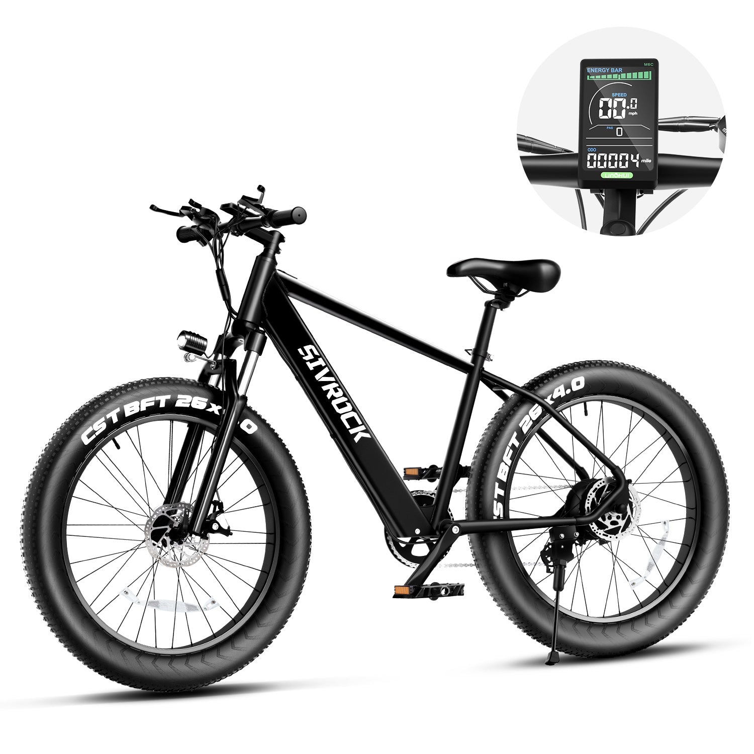Professional Electric Bike For Adults, 26 X 4.0 Inches Fat Tire Electric Mountain Bicycle, 1000W Motor 48V 15Ah Ebike For Trail Riding, Excursion And Commute, UL And GCC Certified TryTrendly