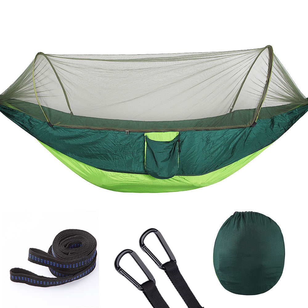 Fully Automatic Quick Opening Hammock With Mosquito Net cjdropshipping