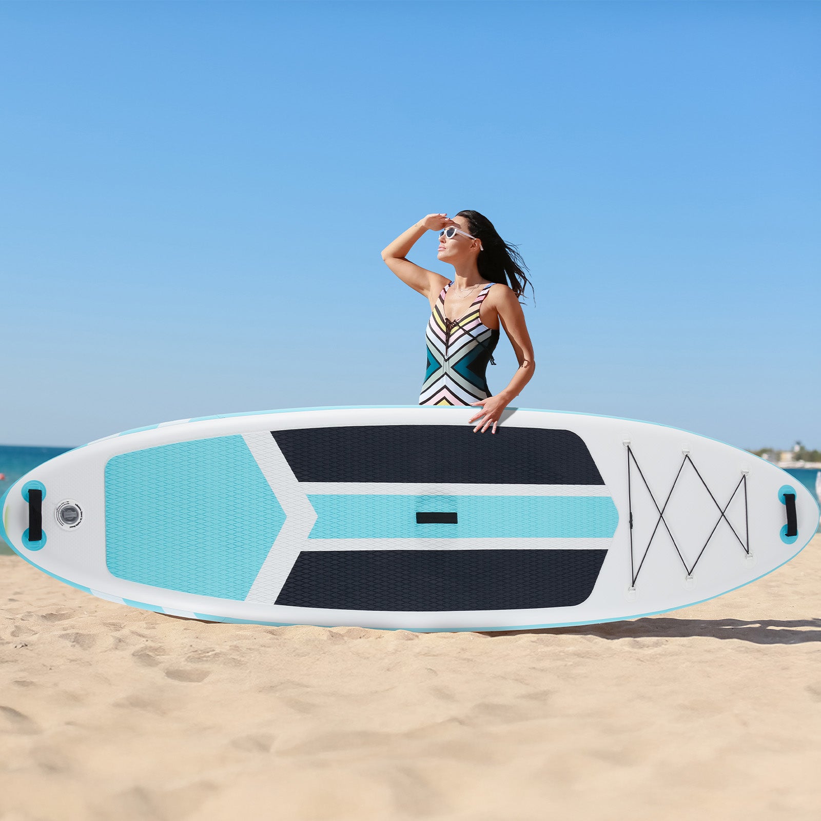 Inflatable Stand Up Paddle Boards 10 Ft 5 In With Premium SUP Paddle Board Accessories, Wide Stable Design, Non-Slip Comfort Deck For Youth & Adults Anker
