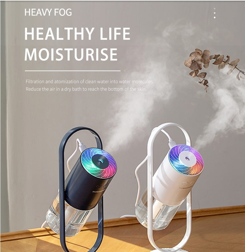 Magic Shadow USB Air Humidifier For Home With Projection Night Lights Ultrasonic Car Mist Maker Mini Office Air Purifier cjdropshipping