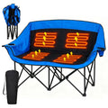 Oversized Heated Camping Chair, Patio Lounge Chairs With 3 Heat Levels, Portable Folding Heated Chair Round Moon Saucer Folding Lawn Chair Outdoor Chair For Camping, Lounge Patio TryTrendly