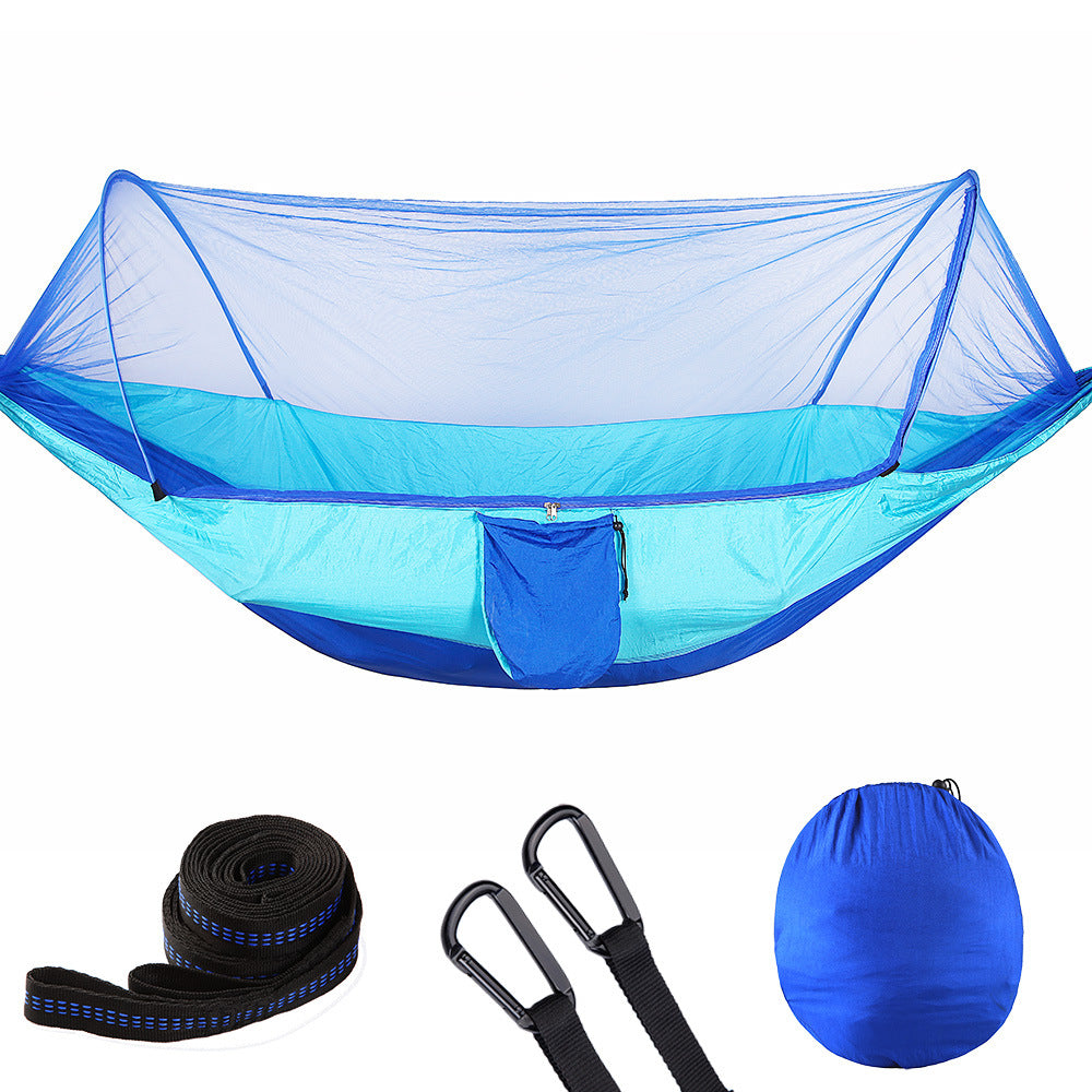 Fully Automatic Quick Opening Hammock With Mosquito Net cjdropshipping