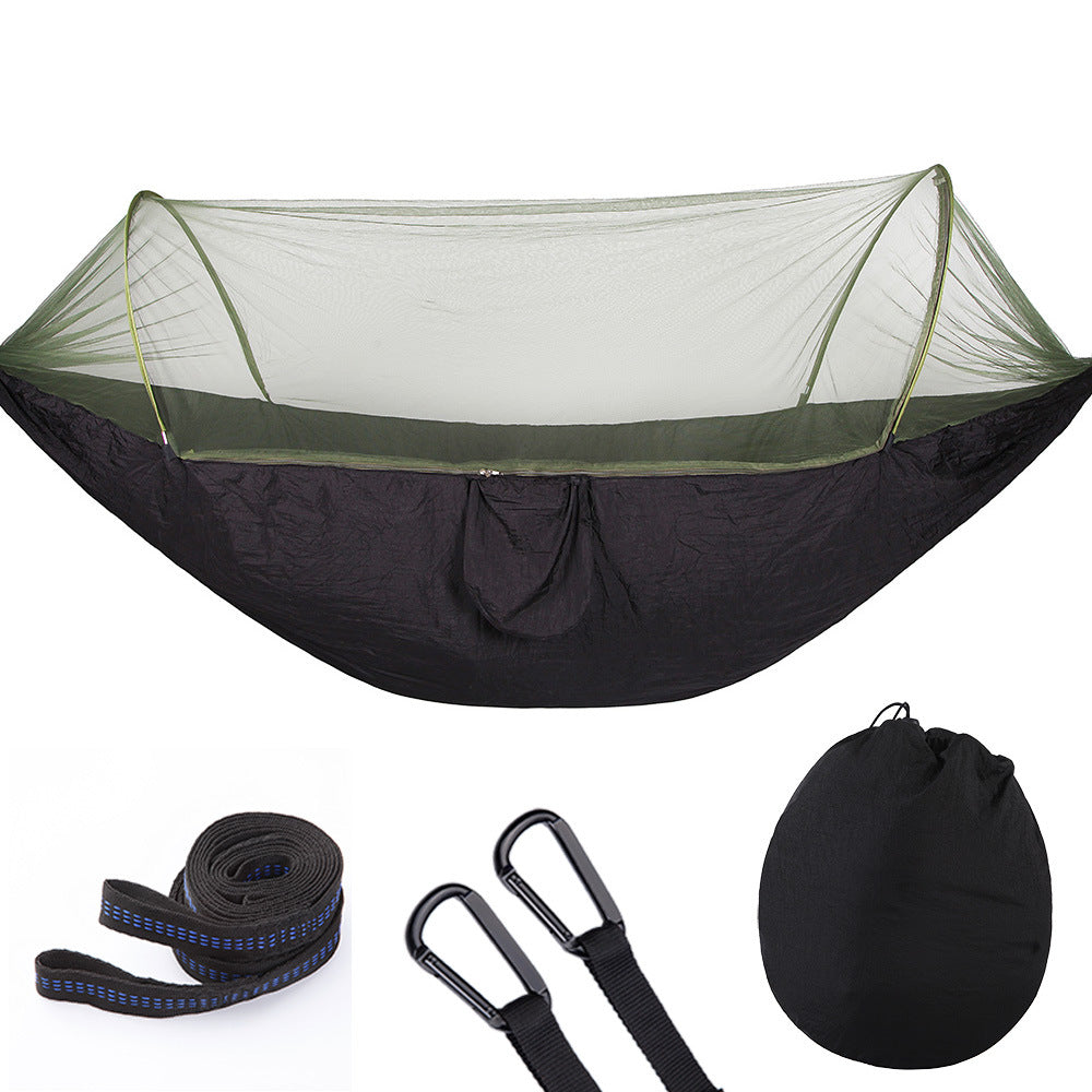 Fully Automatic Quick Opening Hammock With Mosquito Net cjdropshipping