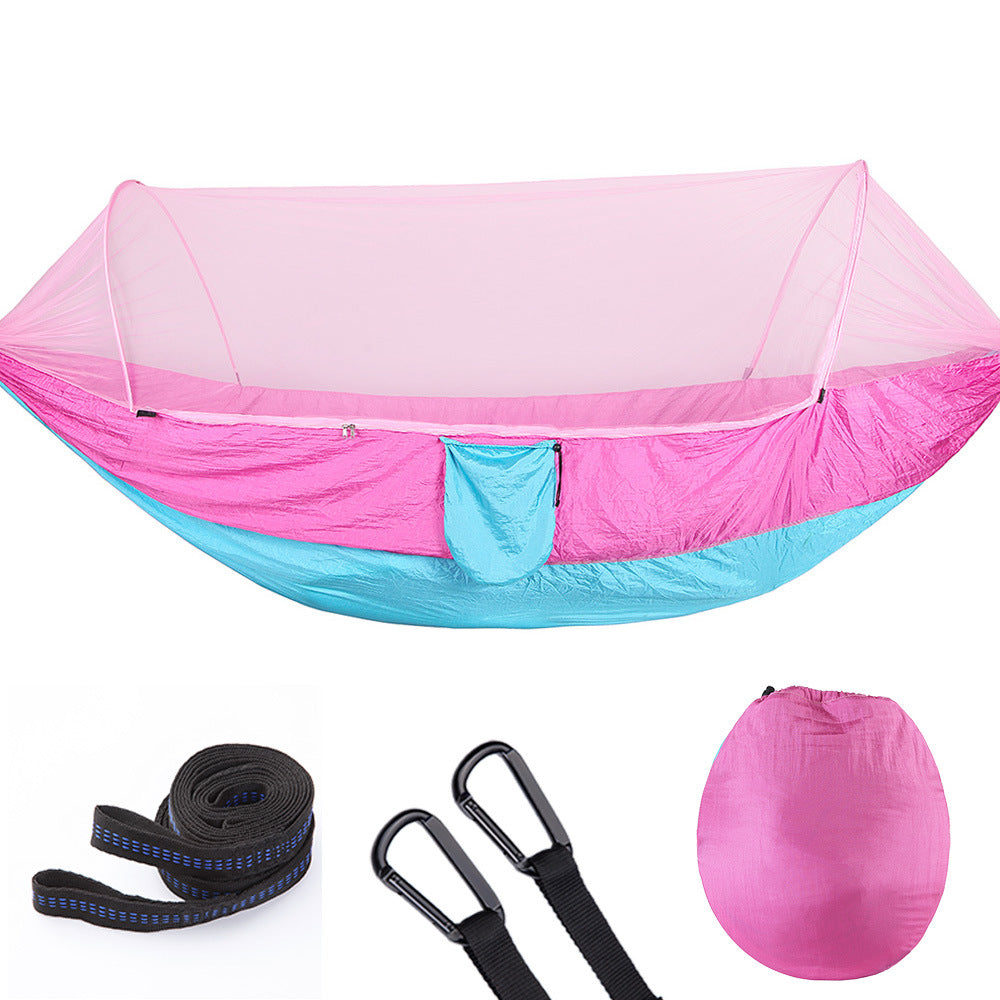 Fully Automatic Quick Opening Hammock With Mosquito Net cjdropshipping