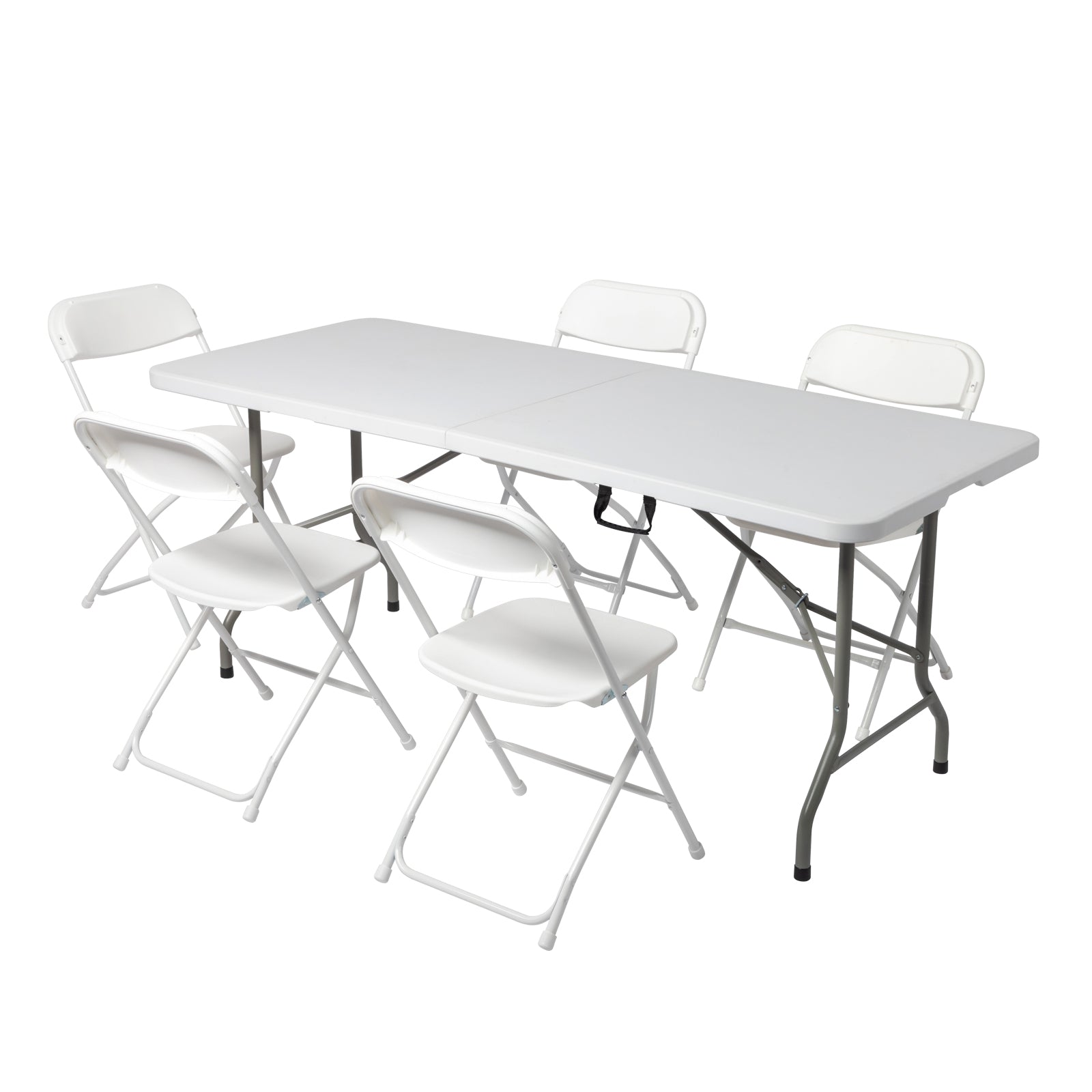 Lightweight Plastic Folding Rectangular Table For Outdoor Lounging TryTrendly