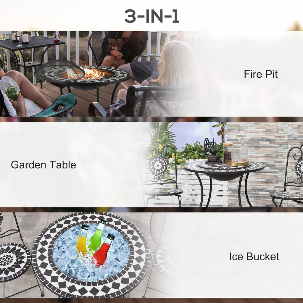 30" Outdoor Fire Pit Dining Table cjdropshipping