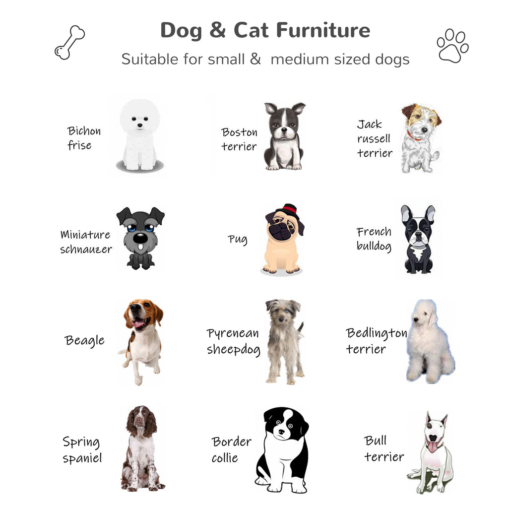 Wicker Dog House Raised Rattan Puppy Bed Cat Shelter for Indoor Outdoor Garden Patio Pet Sofa with Removable Cushion for Medium Sized Pet Brown cjdropshipping
