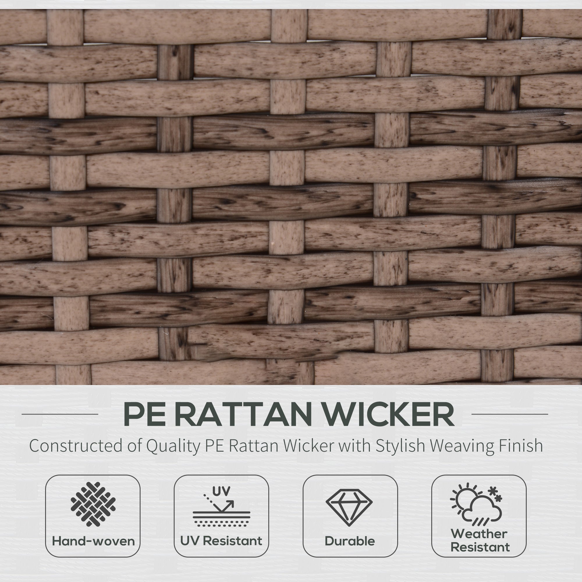 Modern Rattan Patio Furniture Set, 7-Piece Outdoor Wicker Sofa Set with Cushions for Home & Family Gatherings, Gray TryTrendly