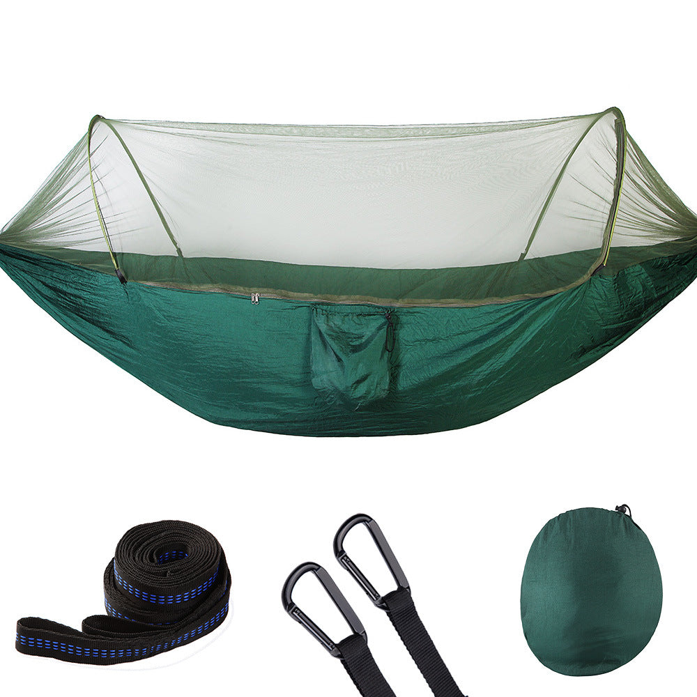 Fully Automatic Quick Opening Hammock With Mosquito Net cjdropshipping