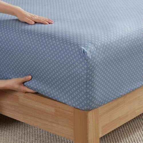 Floral Comforter Set With Bed Sheets Blue Queen TryTrendly