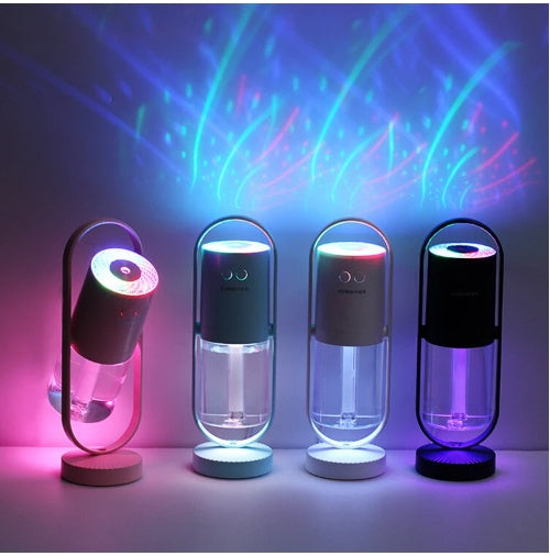 Magic Shadow USB Air Humidifier For Home With Projection Night Lights Ultrasonic Car Mist Maker Mini Office Air Purifier cjdropshipping
