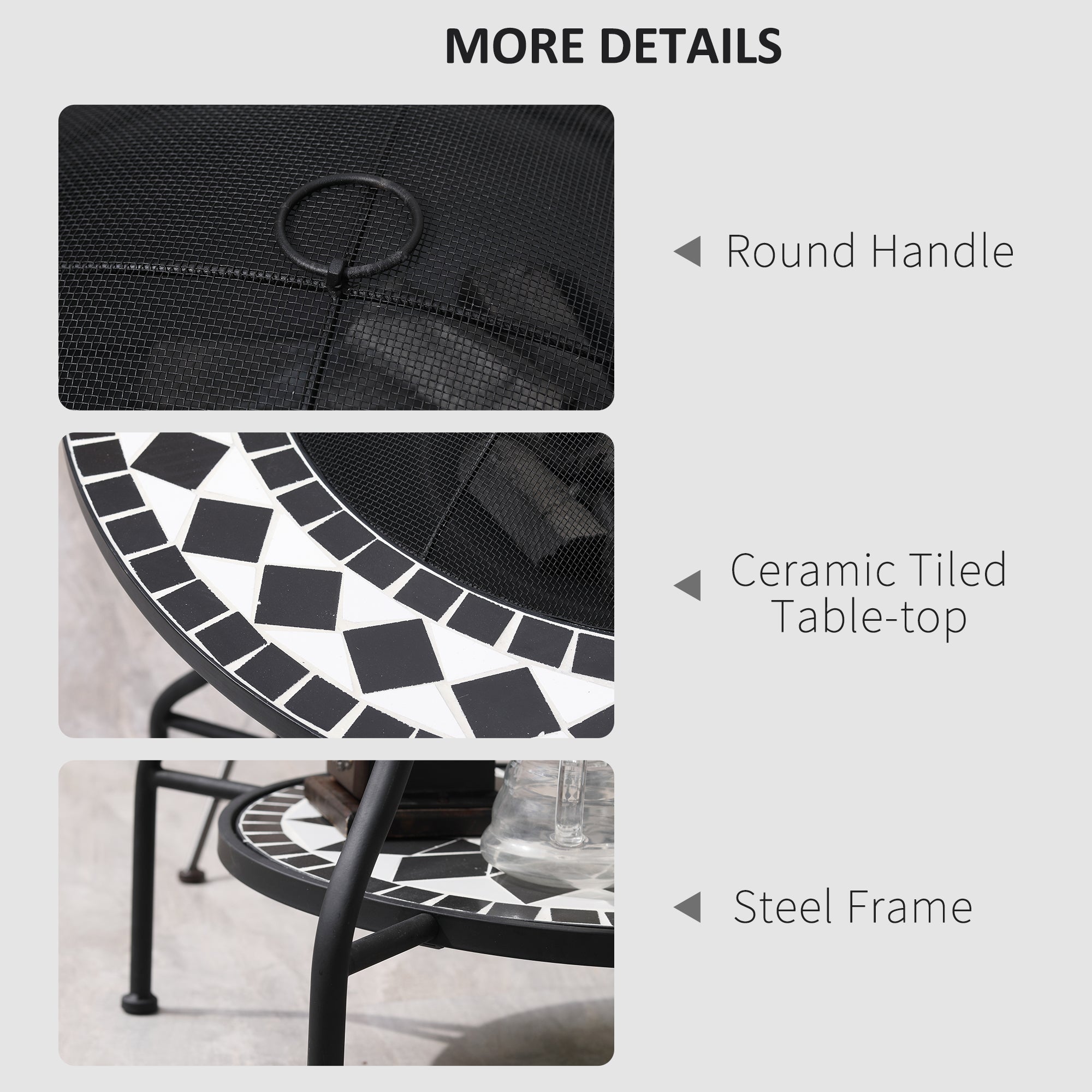 30" Outdoor Fire Pit Dining Table cjdropshipping