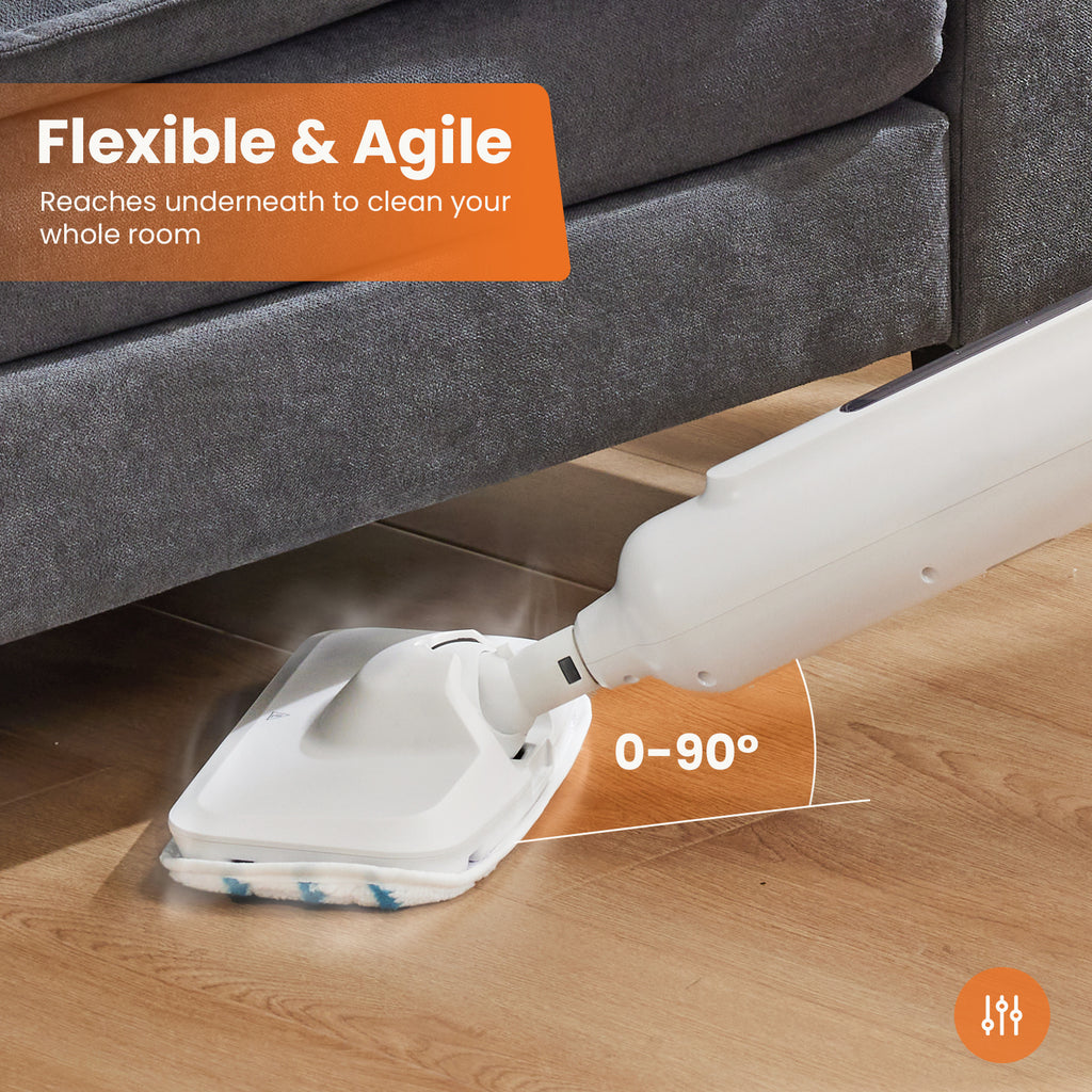 Steam Mop For Floor Cleaning,Lightweight Floor Steamer Cleaner For Hardwood-Tile-Laminate Floors Carpet, 2 Washable Pad TryTrendly