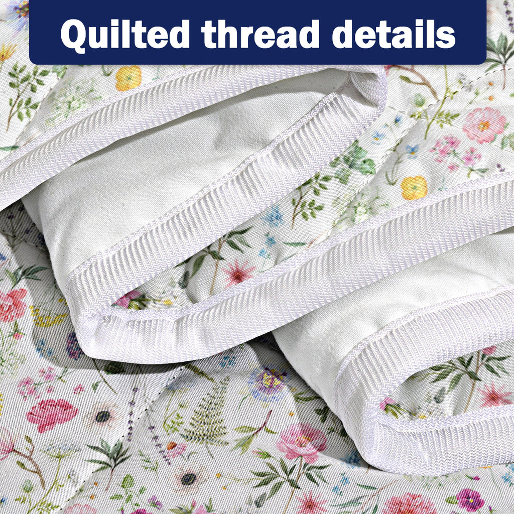 Red Floral Quilt 3 Pieces Microfiber Quilt Sets Lightweight Bedspreads Botanical Coverlets Quilt Bedding Set All Season Quilts Twin Full Queen King Size TryTrendly