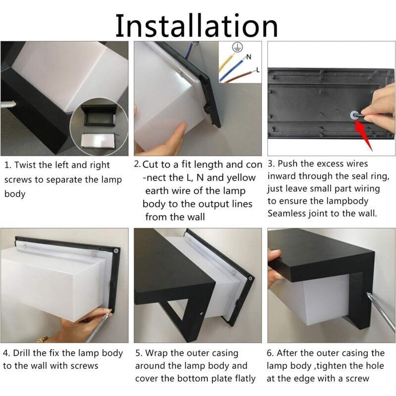 Modern LED Outdoor Wall Light – 12W Anthracite