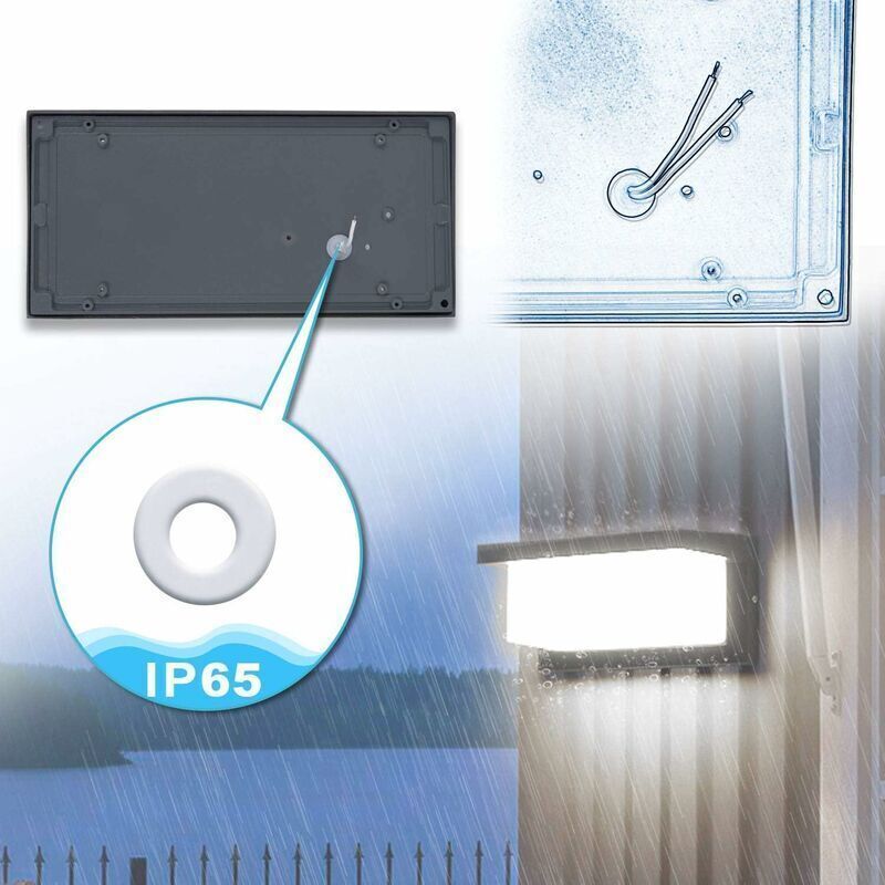 Modern LED Outdoor Wall Light – 12W Anthracite