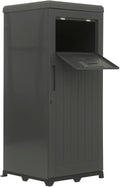 Package Delivery Box For Outside, Large Parcel Drop Box With Lockable Secure, Waterproof Resin Storage Anti-Theft Outdoor Package Delivery For Porch, Curbside, House TryTrendly