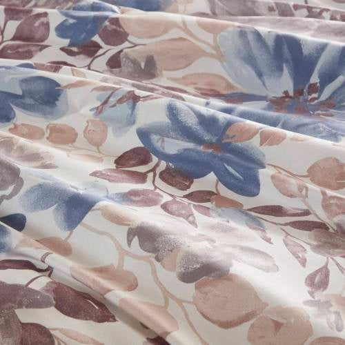 Floral Comforter Set With Bed Sheets Blue Queen TryTrendly