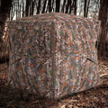 Hunting Blind 360 Degree One-Way See-Through Ground Blind For 2-3 Person TryTrendly