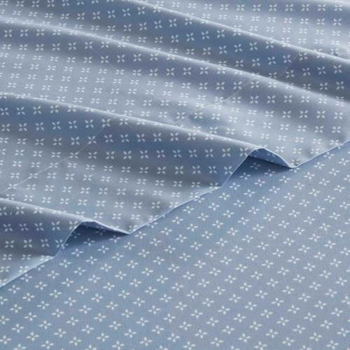 Floral Comforter Set With Bed Sheets Blue Queen TryTrendly