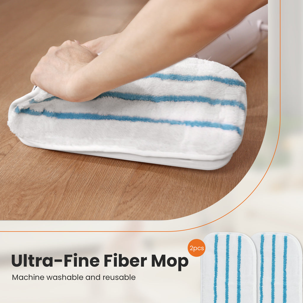 Steam Mop For Floor Cleaning,Lightweight Floor Steamer Cleaner For Hardwood-Tile-Laminate Floors Carpet, 2 Washable Pad TryTrendly