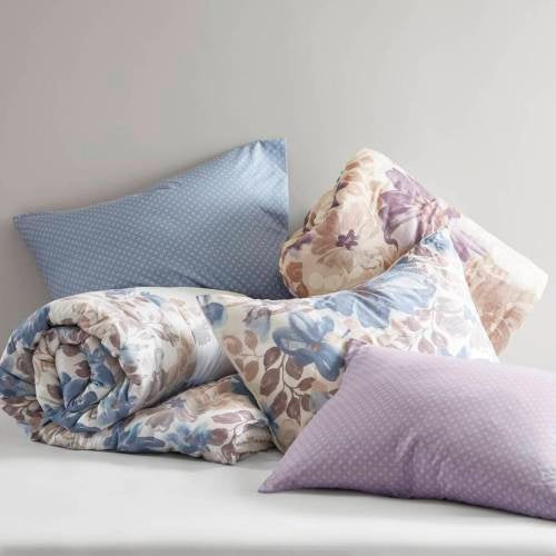 Floral Comforter Set With Bed Sheets Blue Queen TryTrendly