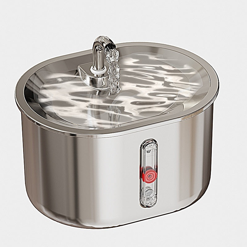 Pet Water Fountain 304 Stainless Steel Circulating Filtration For Cats cjdropshipping