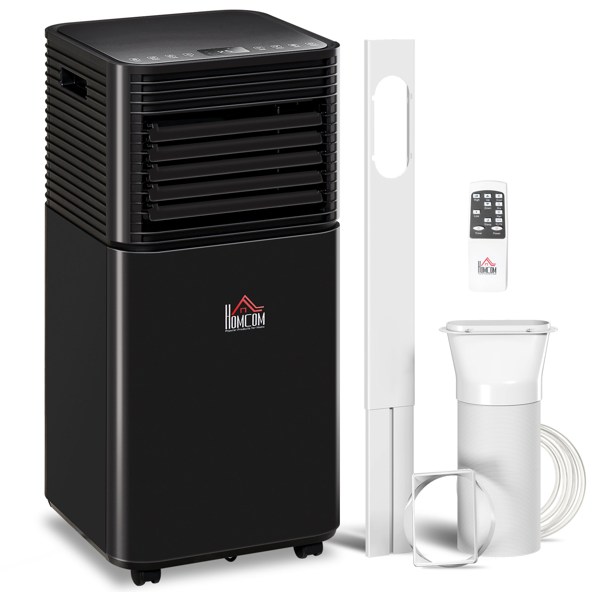 10000 BTU Portable Air Conditioner with Dehumidifier, Cooling Fan, Sleep, Remote, 24H Timer, Auto Off, Black cjdropshipping
