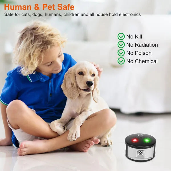360° Ultrasonic Pest Repeller Electronic Plug-in Pest Control Mouse Chaser Blocker Repellent Deterrent cjdropshipping